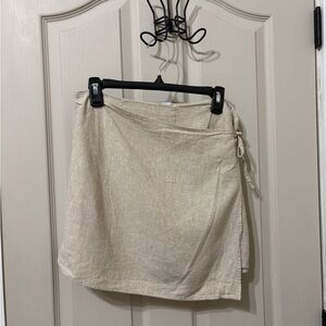 Old Navy Natural Beige Wrap Shorts
